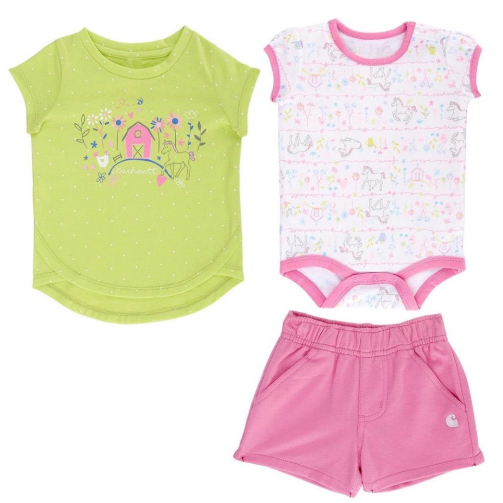 New Baby Girl Carhartt 3pc.